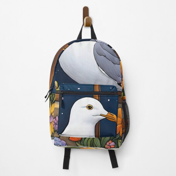 Item preview, Folk Art Seagull smelling flowers in a window box designed and sold by Colin Bentham.