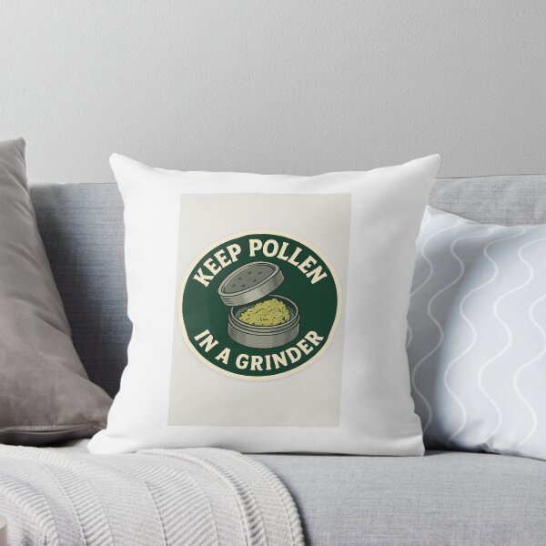 Item preview, Keep Pollen in a Grinder – Vintage Cannabis Humor Sticker designed and sold by Design-Curios.