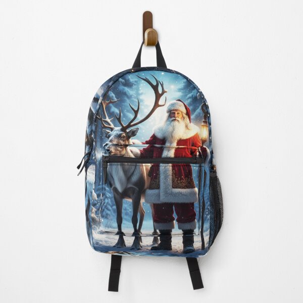 Item preview, Hyper-Realistic Santa Claus & Majestic Reindeer – Ultra Realistic Christmas Art designed and sold by happy mongolia.