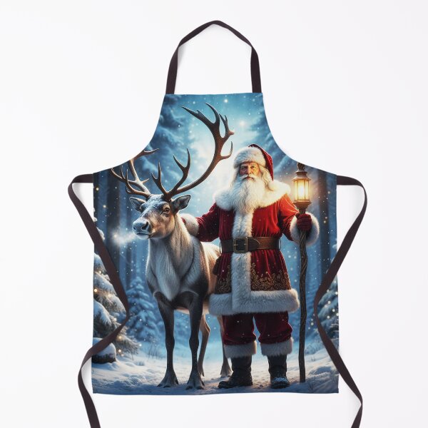 Item preview, Hyper-Realistic Santa Claus & Majestic Reindeer – Ultra Realistic Christmas Art designed and sold by happy mongolia.