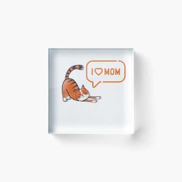 Item preview, I Love Mom – Cat Edition designed and sold by Lavishly-Design.