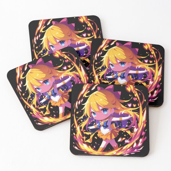 Item preview, Sailor Venus Chibi Love Power Anime Art - Sailor Moon designed and sold by MulteeverseStudio.