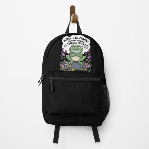 Item preview, Cute Frog Sorry I Am Cranky I'm Going Through My Terrible designed and sold by RsFilsingerArt.