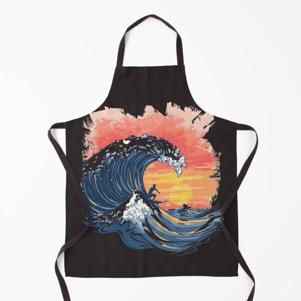 Item preview, Epic Sunset Barrel Wave Surfing Art designed and sold by TitanRN.