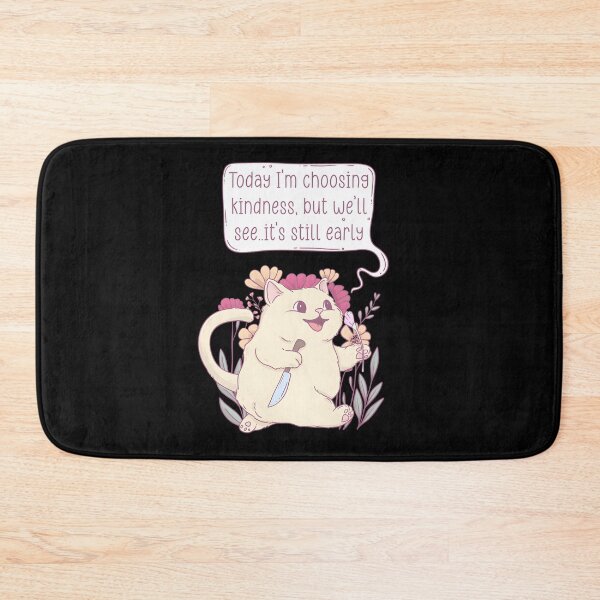 Item preview, Cute Cat Holding Flower And Knife designed and sold by otsilibarfob.