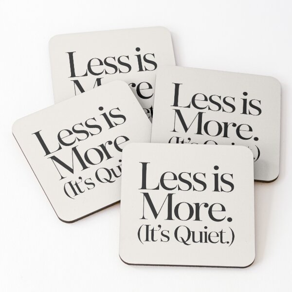Item preview, Less Is More Minimalist Quiet Calm Serif Text Design designed and sold by SplashTastic.