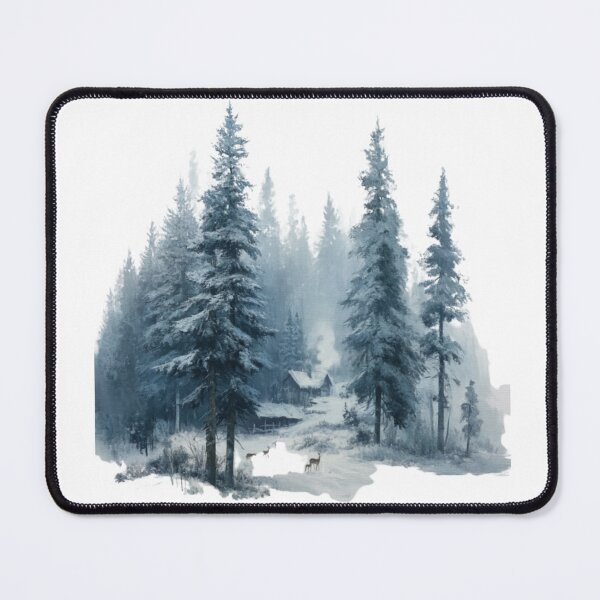 Item preview, Winter Christmas in the pines designed and sold by MerryHillStudio.