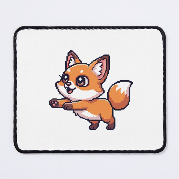 Item preview, Foxykitty Playful Paw – Sweet Fox-Kitten Hybrid Kawaii Sticker designed and sold by Pixel Girl Aesthetic Studio.