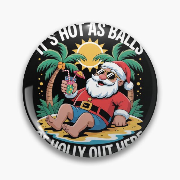 Item preview, Christmas In July Funny Hot As Balls Santa Summer Party  designed and sold by VerseFarm.