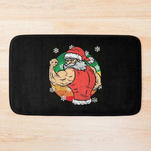 Item preview, Santa Muscle Christmas 	 X-Mas Gym Fitness Workout designed and sold by KarlaLeanne.