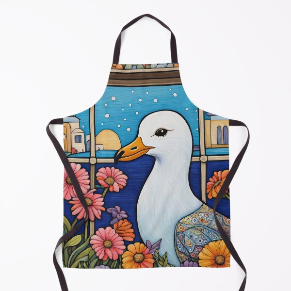 Item preview, Folk Art Seagull smelling flowers in a window box designed and sold by Colin Bentham.