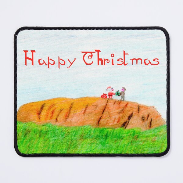 Item preview, Happy Christmas Santa atop Ayers Rock designed and sold by Goods4SaleNow.
