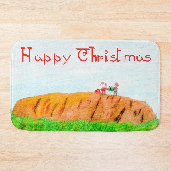 Item preview, Happy Christmas Santa atop Ayers Rock designed and sold by Goods4SaleNow.
