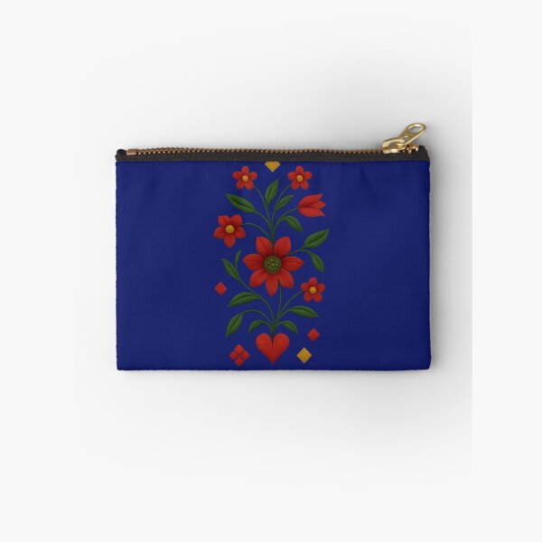 Item preview, Narrow Highland Folk Motif – Floral & Geometric Harmony designed and sold by © Zenscape Studio 2025.