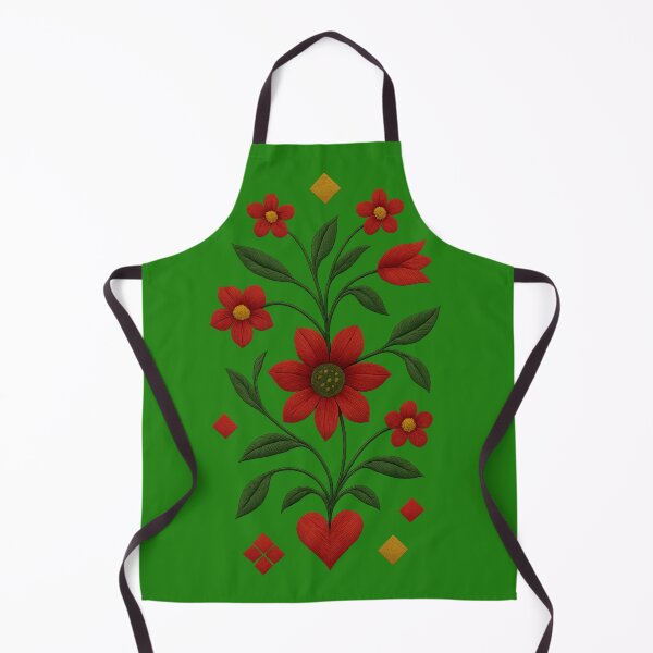 Item preview, Narrow Highland Folk Motif – Floral & Geometric Harmony designed and sold by © Zenscape Studio 2025.