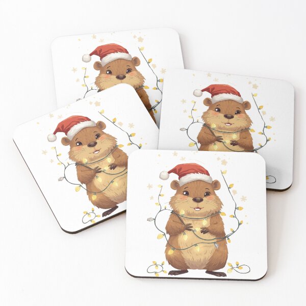 Item preview, Hyrax Christmas happy for holidays designed and sold by Dedokris.