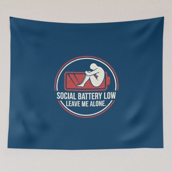 Item preview, Social Battery Low designed and sold by musthavewords.