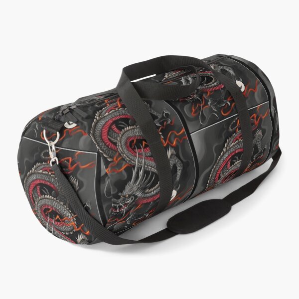 Item preview, Blackgrey And Red Chinese Dragon designed and sold by otsilibarfob.