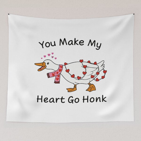 Item preview, Funny Valentine Goose | Silly Love Day Meme Goose designed and sold by kiralynstration.