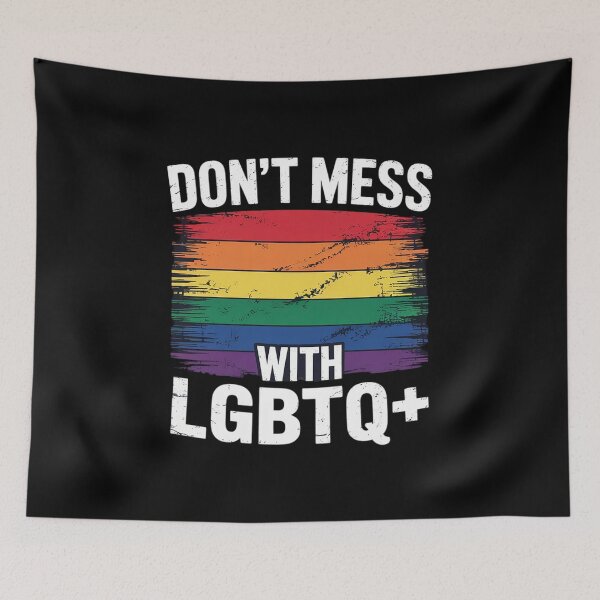 Item preview, Don't Mess With LGBTQ Pride Flag Love LGBTQIA  designed and sold by RsFilsingerArt.