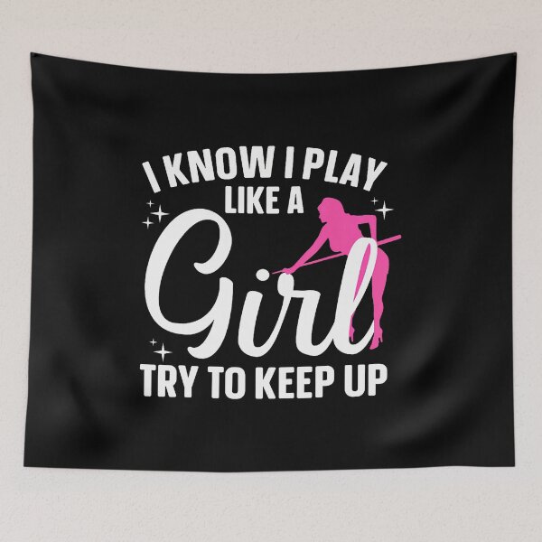 Item preview, Funny Billiards Art For Women Girls 8 Ball Lover Pool Player designed and sold by GraceShelley.