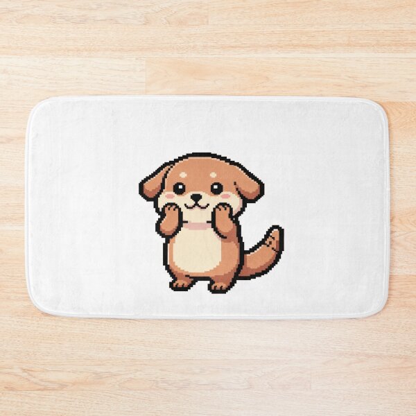 Item preview, Otty Pup Shy Cheek Hold – Otter-Puppy Kawaii Hybrid Sticker designed and sold by Pixel Girl Aesthetic Studio.