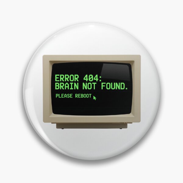 Item preview, ERROR 404 Brain Not Found T-Shirt designed and sold by ArtisticVlad.