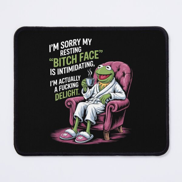 Item preview, Frog I'm Sorry My Resting Bitch Face is Intimidating  designed and sold by RsFilsingerArt.