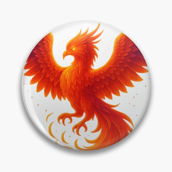 Item preview, "Fiery Phoenix – Neon Fire Bird Mythical Creature | Powerful Flame Wings Design" designed and sold by GoldenDreamGallery.