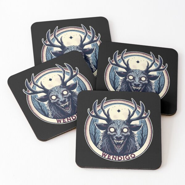 Item preview, Wendigo – Antlered Forest Horror Creature designed and sold by otsilibarfob.