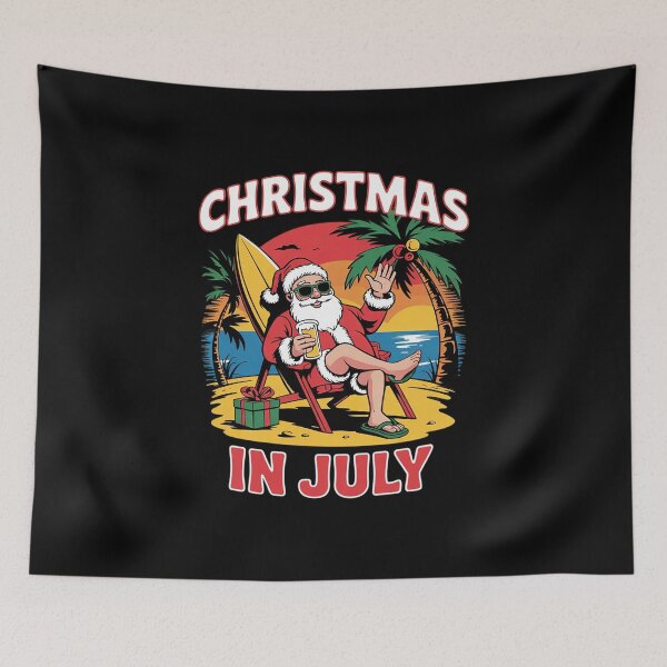 Item preview, Christmas in July funny santa xmas for Sommer Christmas  designed and sold by VerseFarm.