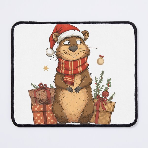 Item preview, Hyrax Christmas happy to receive gifts designed and sold by Dedokris.