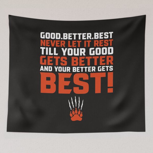 Item preview, Good Better Best Never Let It Rest | Motivational Quote Typography designed and sold by kiralynstration.