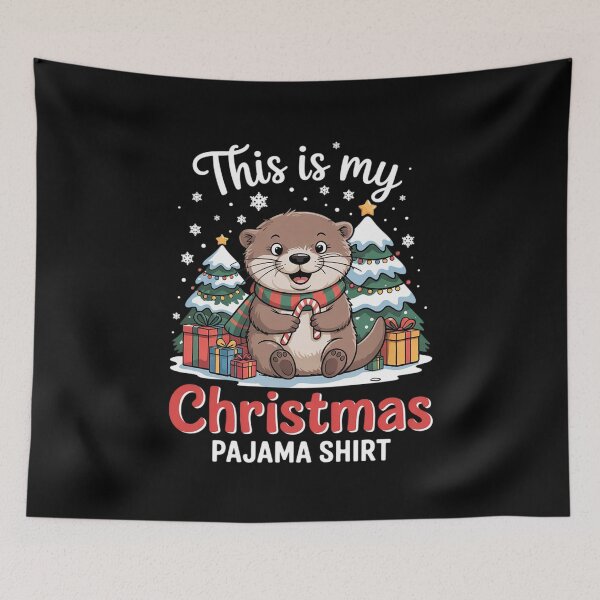Item preview, This is My Christmas Pajama Sea Otter Xmas PJs  designed and sold by BeetleMalon.