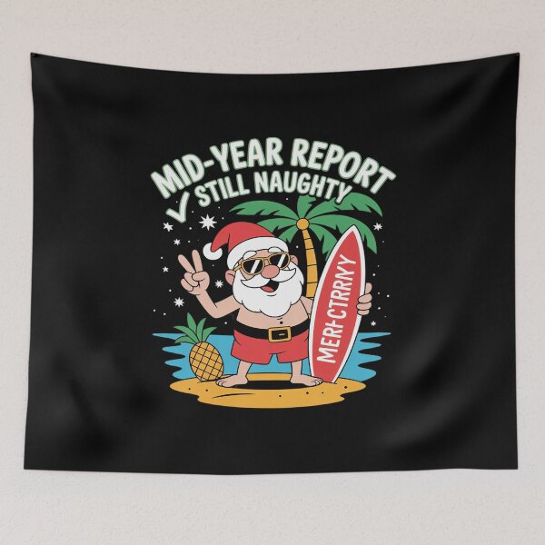 Item preview, Funny Christmas In July Mid Year Report Still Naughty Santa3  designed and sold by RsFilsingerArt.