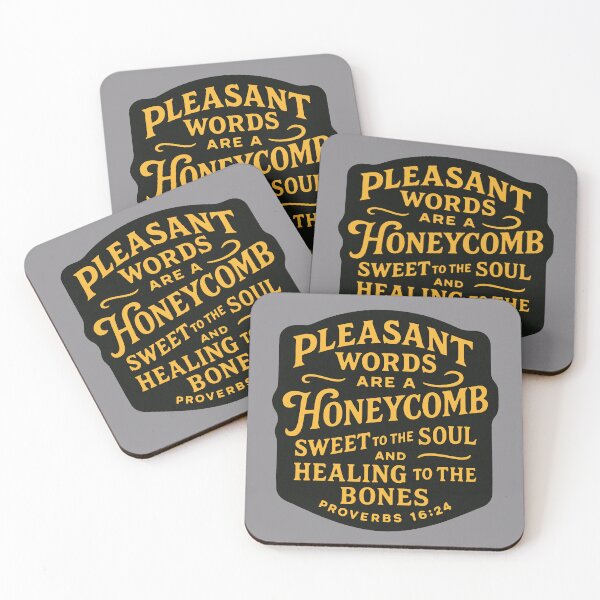 Item preview, Proverbs 16:24 Pleasant Words Are A Honeycomb Sweet To The Soul designed and sold by plushism.