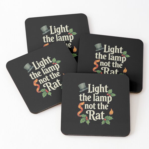 Item preview, Light The Lamp Not The Rat Holiday Quote designed and sold by clarabersetart.