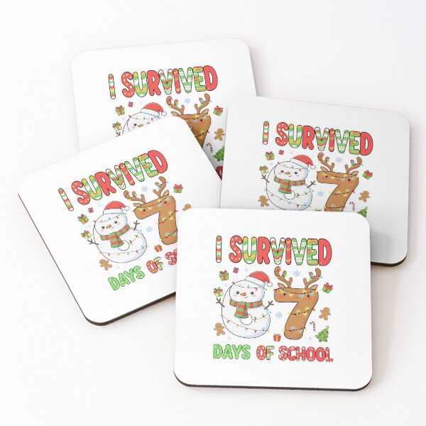 Item preview, Survived Sixty Seven Days School Festive Snowman designed and sold by clarabersetart.