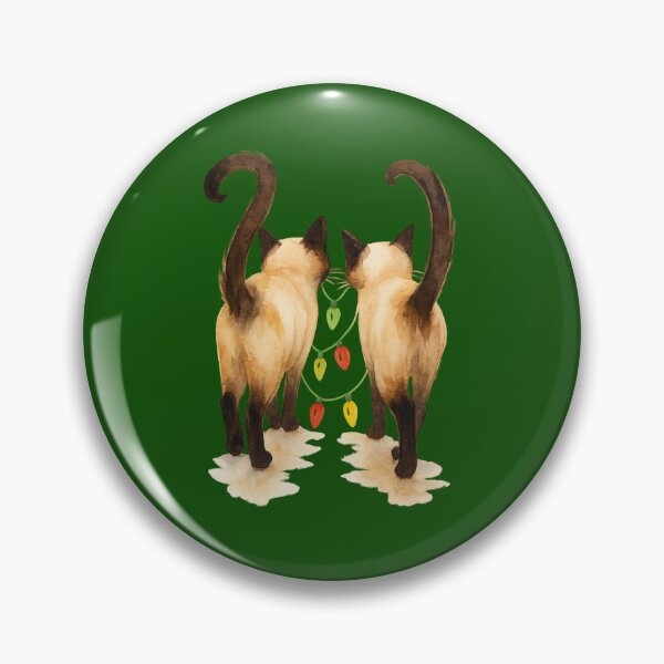 Item preview, Siamese cats and Christmas lights designed and sold by LuzGuz55.
