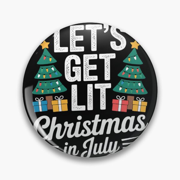 Item preview, Christmas In July Lets Get Lit Funny Xmas Women Men Kids  designed and sold by VerseFarm.