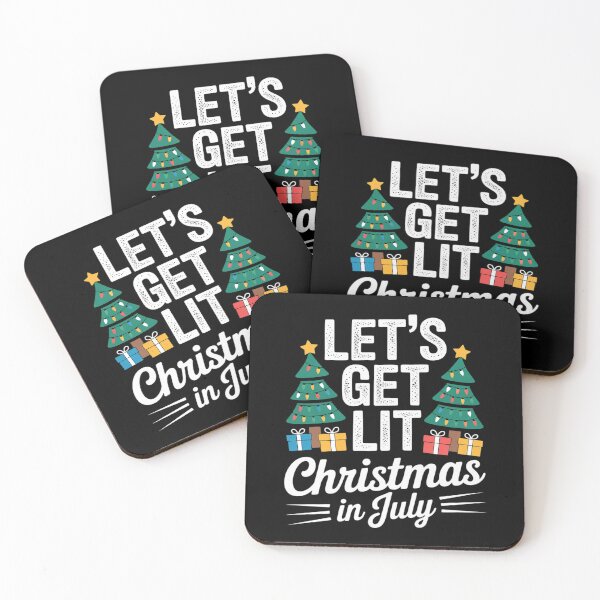 Item preview, Christmas In July Lets Get Lit Funny Xmas Women Men Kids  designed and sold by VerseFarm.