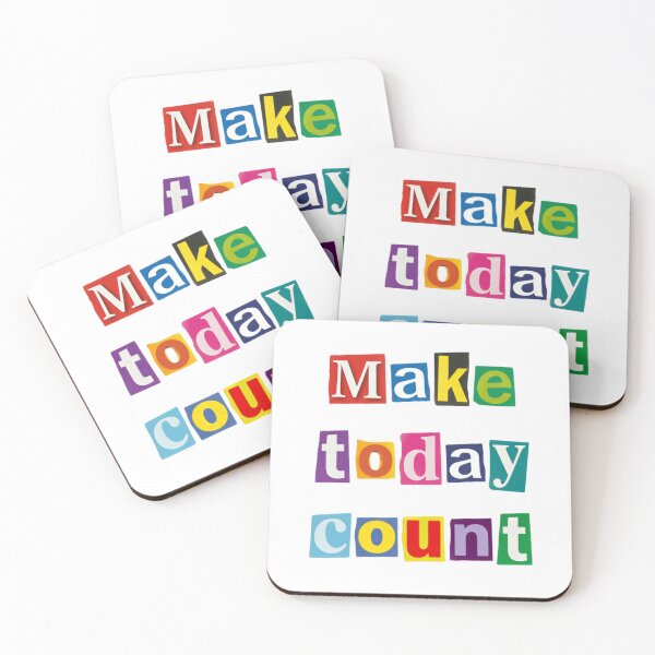 Item preview, Make Today Count – Daily Motivation Reminder quote designed and sold by SkeletonsDanger.
