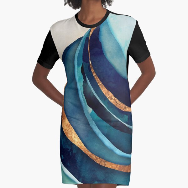 Item preview, Abstract Blue with Gold designed and sold by spacefrogdesign.