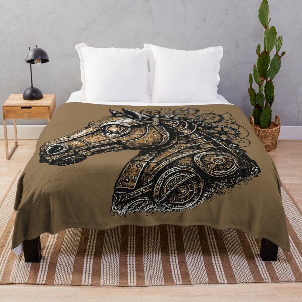 Item preview, Steampunk Mechanical Horse Head Grunge Style 2026 designed and sold by SeoulInkSoul.