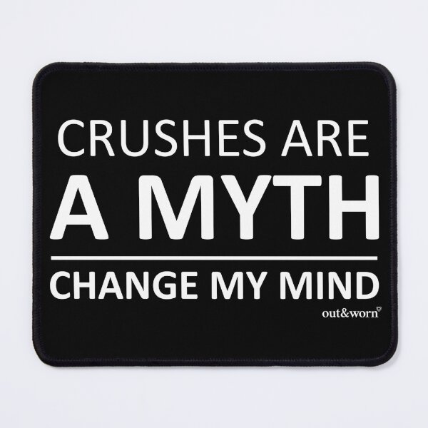 Item preview, Crushes Are A Myth/Change My Mind - Aromantic Dsgn designed and sold by outandworn.