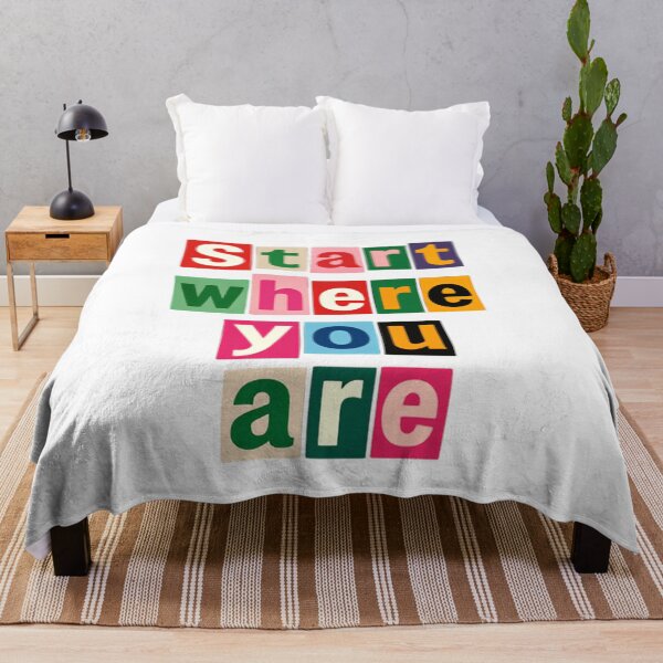 Item preview, Start Where You Are – Motivational Saying quote designed and sold by SkeletonsDanger.