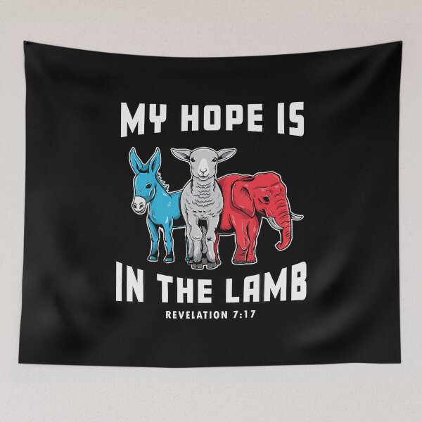Item preview, Christian Scripture Bible Verse My Hope Is In Lamb Jesus designed and sold by PatriciaKelsey.