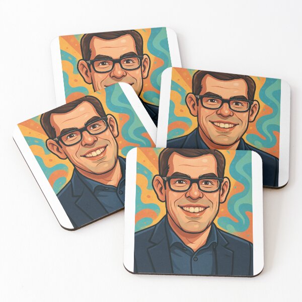 Item preview, Richard Osman Minimalist Portrait – TV Personality Art Print & T-Shirt Design designed and sold by I​ AM​ O.J.A ..