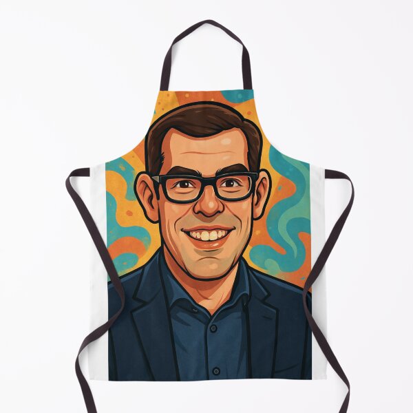 Item preview, Richard Osman Minimalist Portrait – TV Personality Art Print & T-Shirt Design designed and sold by I​ AM​ O.J.A ..