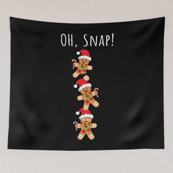 Item preview, Gingerbread Man Oh Snap Christmas Funny Cookie Baking designed and sold by JeneMindy.